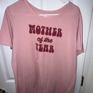 Mother of the Year Pink T-Shirt